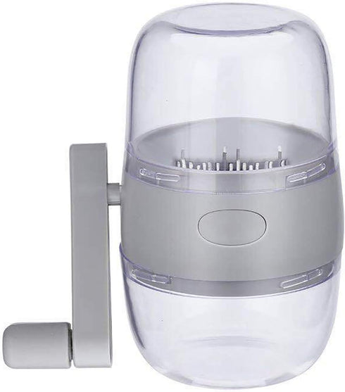 Portable Manual Hand Nut Chopper for All Nuts Walnut Pecans, Hand Crank Nut Grinder in Grey