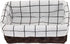 Rectangular Wicker Storage Basket, Natural Decorative Arts and Crafts (Dark Brown)