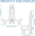 2 Pack Acrylic Easel Stand 9.8 Inch Clear Plastic Easels Plate Holders Extra Large Easels Display Stand for Photos Picture at Weddings, Birthdays, Home Decoration, Tables