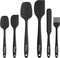 NileHome Silicone Spatula Set, 6 Pieces Food Grade Kitchen Utensils with Silicone Brush, Heat Resistant BPA-free Rubber