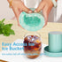 3D Cylinder Ice Cube Mold, Easy-Release Ice Bucket Trays, 60 pcs Small Size Blue Ice Maker