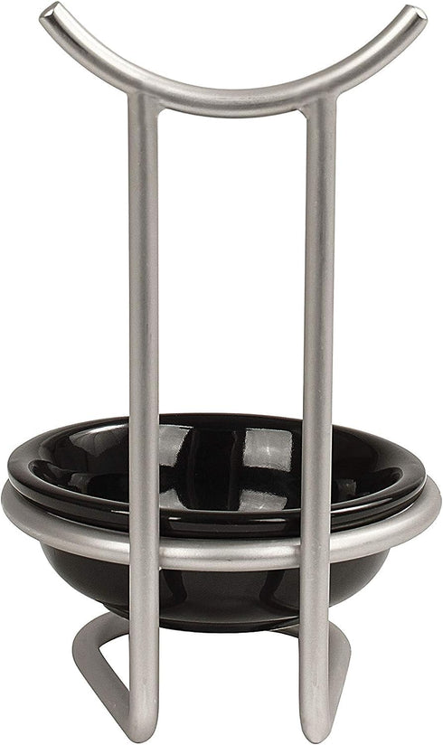 FitWell Ceramic Spoon Rest with Upright Utensil Holder, Heat Resistant Cooking Utensil Holder for Stovetop & Countertop