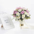 6 Pcs Stainless Steel Bead Side Napkin Rings - Delicate Serviette Buckles (Gold)