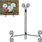 12 Inch Plate Stand, Black Metal Picture Frame Easel Display Stand 1 Pack for Home Office Exhibition Reception