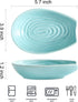 Ceramic Spoon Rest for Kitchen Counter, Modern Cooking Utensil Holder for Stove Top, Teal Porcelain Decor