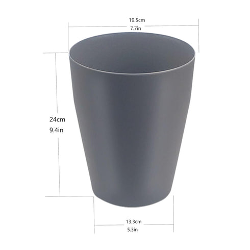 1.5 Gallon Small Trash Can,Round Small Wastebasket Garbage Can for Bathroom Bedroom Kitchen Countertop Under Sink (Gray, 2 Pack)