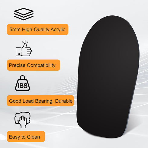Acrylic Sliding Mat for Kitchenaid Mixer 5-8 QT, Convenient Kitchen Appliance Slider Mat for Stand Mixer Accessories