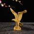 BRABUD Brass Fengshui Handmade Fortune Eagle/Hawk Statue, Home Office Decoration Gift