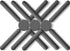 3 Pack Foldable Silicone Trivets, FENGCHEN Non-Slip Collapsible Pot Holder, Gray