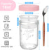 OcePor 6 Pack 16 oz Overnight Oats Containers with Lids and Spoons, Glass Mason Overnight Oats Jars with Removable