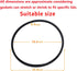 Upgrade S9892 Pressure Cooker Gasket for Mirro Pressure Cooker S-9892, Fits 4, 6, 8 QT Models (White)