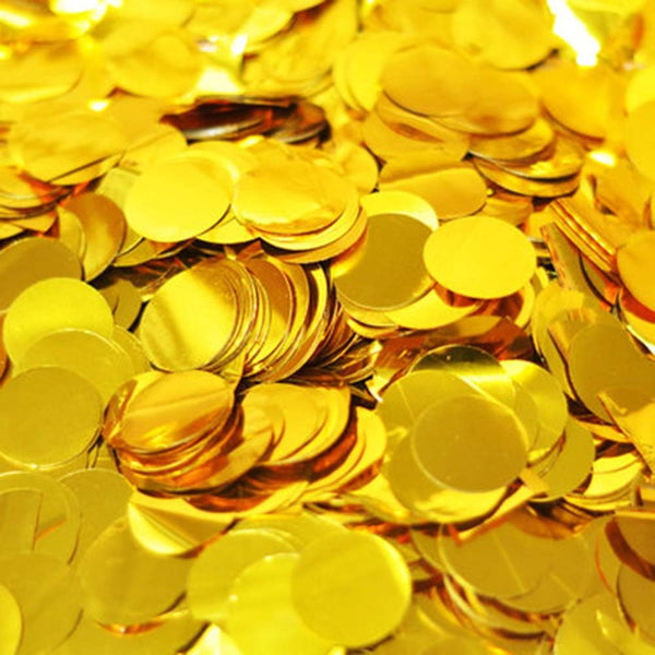Gold Confetti 1 inch Glitter Table Confetti 5000 pcs for Wedding Party Decoration or Filled Balloons