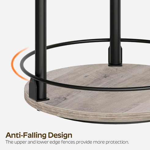 3-Tier Countertop, SR23BG YATINEY Lazy Susan Organizer, Rotating Spice Rack, Spinning Organizer, Industrial Turntable