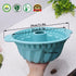 2 PCS 9.5 Inch Silicone Cake Pans, Non-stick Fluted Cake Pan with Sturdy Handle, Cake Baking Molds, Perfect Bakeware for Cake, Jello, Gelatin, Bread, Para Gelatinas (Blue) by Kenond