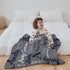 Yoke Style Ship Next Day, Personalized Blankets for Teen Girls/Boys, Custom Name Blanket for Kids, Customized
