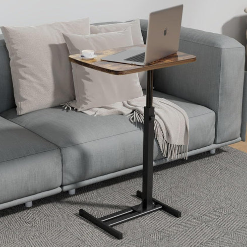 TV Tray Table for Small Spaces with 360 Swivel Tabletop & Height