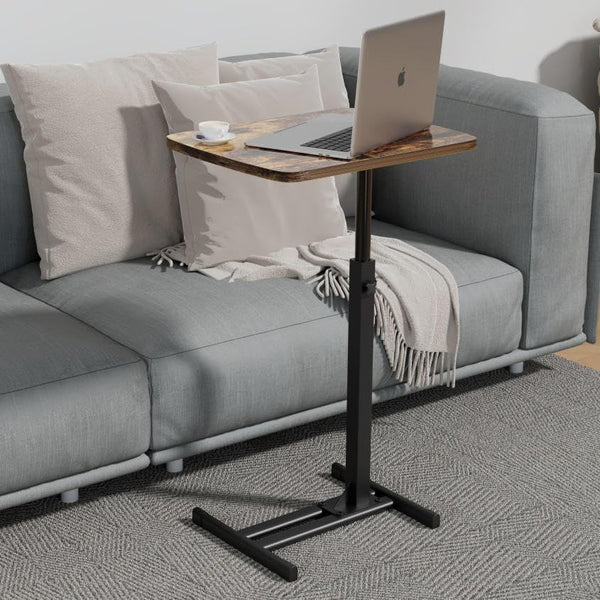TV Tray Table for Small Spaces with 360 Swivel Tabletop & Height