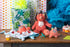 Mary Meyer Pebblesaurus Stuffed Animal Security Blanket, 13 x 13-Inches, Coral Dinosaur for Kids