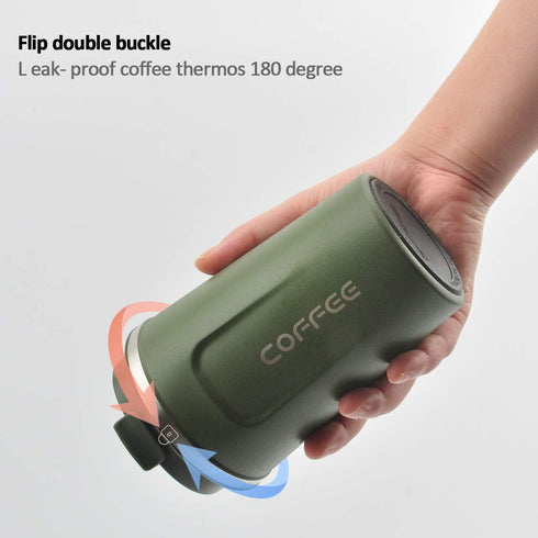 12 oz CS COSDDI Stainless Steel Vacuum Insulated Tumbler - Coffee Travel Mug Spill Proof with Lid - coffee Cup for Keep