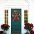 Hying Large Valentines Wreath Bow, Black Red Buffalo Plaid Bows for Holiday Hearts, Burlap Tree Topper for Front Door