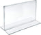 Azar 152727 Horizontal Double-Sided Stand Up Sign Holder, 10 Count, Clear, 6 in W X 4 in H