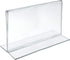 Azar 152727 Horizontal Double-Sided Stand Up Sign Holder, 10 Count, Clear, 6 in W X 4 in H
