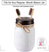 Mason Jar Bathroom Accessories Set (4pcs) - Foaming Soap Dispenser, Toothbrush Holder, Apothecary Storage Jars