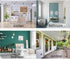 Triangles Lime Green Gray Black On White Door Mat, Outdoor Entrance Funny Rug, 16x24 Inch