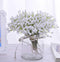 10Pcs 30 Bunches White Babys Breath Artificial Flowers - Real Touch Fake Gypsophila for Wedding Decor