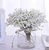 10Pcs 30 Bunches White Babys Breath Artificial Flowers - Real Touch Fake Gypsophila for Wedding Decor