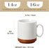 16oz Set 4, MALACASA Ceramic Coffee Mugs of Stackable Coffee Cups with Straight-Sided Design, Mugs for Coffee, Latte