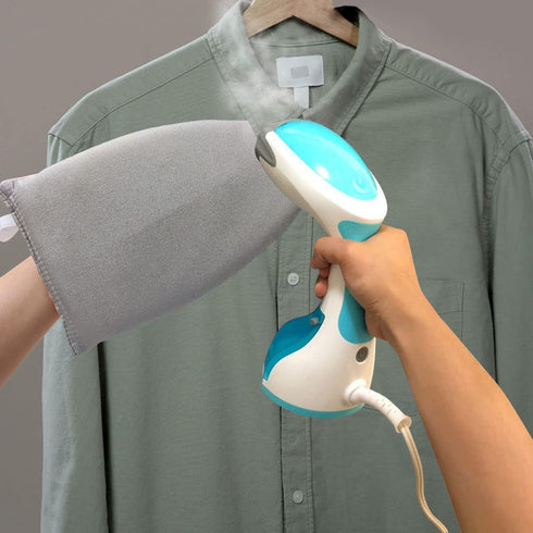 Garment Steamer Ironing Glove with Finger Loop, Heat Resistant Waterproof Mitt for Handheld Steamer, Garment