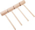 4Pcs Wooden Hammers, Natural Hardwood Crab Lobster Seafood Mallets