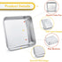 TeamFar 8 Inch Square Baking Pan - Stainless Steel for Wedding Christmas Party, Healthy & Non Toxic