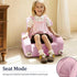 1-3, Kids Couch, Children's Sofa Bed, Folds into a Recliner, Pink Puppy Design, Suitable for Toddlers Aged Birthday