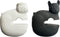 Fox Run Silicone Pot Clip Spoon Rest, Set of 2, French and English Bulldogs, 2.75", White and Black
