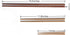 Donxote Wooden Noodles Kitchen Cooking Frying Chopsticks, 16.5 Inches, Brown, Set of 2 Pairs