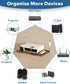 Ardier 24 lbs, Wall-Mounted Projector Shelf, Wooden Media Holder Holds Up to Floating Entertainment Shelves Furniture