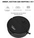 Smart Robot Vacuum Cleaner, Black, 3 in 1 Strong Suction Mini Mopping Vacuum for Hard Floors