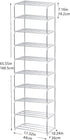 Closet (10-Tier, Jucaifu Stackable Small Shoe Rack, Entryway, Hallway and Space Saving Storage and Organization White)