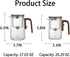 800ML/27OZ Witchcraft Magic Glass Teapot with Infuser Strainer and Lid for Loose Leaf Tea Herbal, Magnetic Water