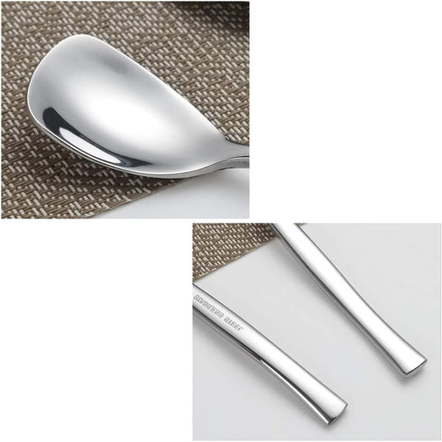 12-Piece Stainless Steel Ice Cream Spoons, Yogurt Spoon Set