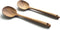 FAAY 2 Teak Serving Spoons, 9.5 Inches Wooden Spoon, Handcrafted from High Moist Resistance Teak