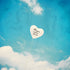 60 Pieces Memorial Balloons, Funeral Hearts Shape Latex Balloons with 2 Rolls White Ribbons