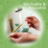 100% Bamboo Straws (10-Pack) - Biodegradable & Compostable 8 Inch Reusable Straws with Cleaner, Eco Friendly