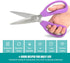 KUNIFU Heavy Duty Kitchen Scissors, All Purpose Shears, Dishwasher Safe, Ultra Sharp Stainless Steel