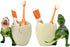 FlidRunest Dinosaur Kids Toothbrush Holders for Bathrooms - Cute Dino Tooth Brush Holder - Easy to Clean Toothbrush