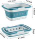 Foldable Plastic Shower Caddy Basket 2 Pcs, Portable and Durable Toiletries Caddy with Handles Ideal for Dorm, Bathroom, Cleaning, Kitchen, Camping, Waterproof, Easy to Clean (Grey 2 pack) by ANNIYA