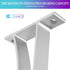 Sturdy Curtain Rod Brackets, Silver, Holds 1 to 1.25 Inch Rods, Wall Mount, Set of 2