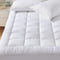 CozyLux Queen Mattress Pad 450GSM Cotton Cover, Deep Pocket Mattress Topper, Non-Slip Breathable and Soft Quilted
